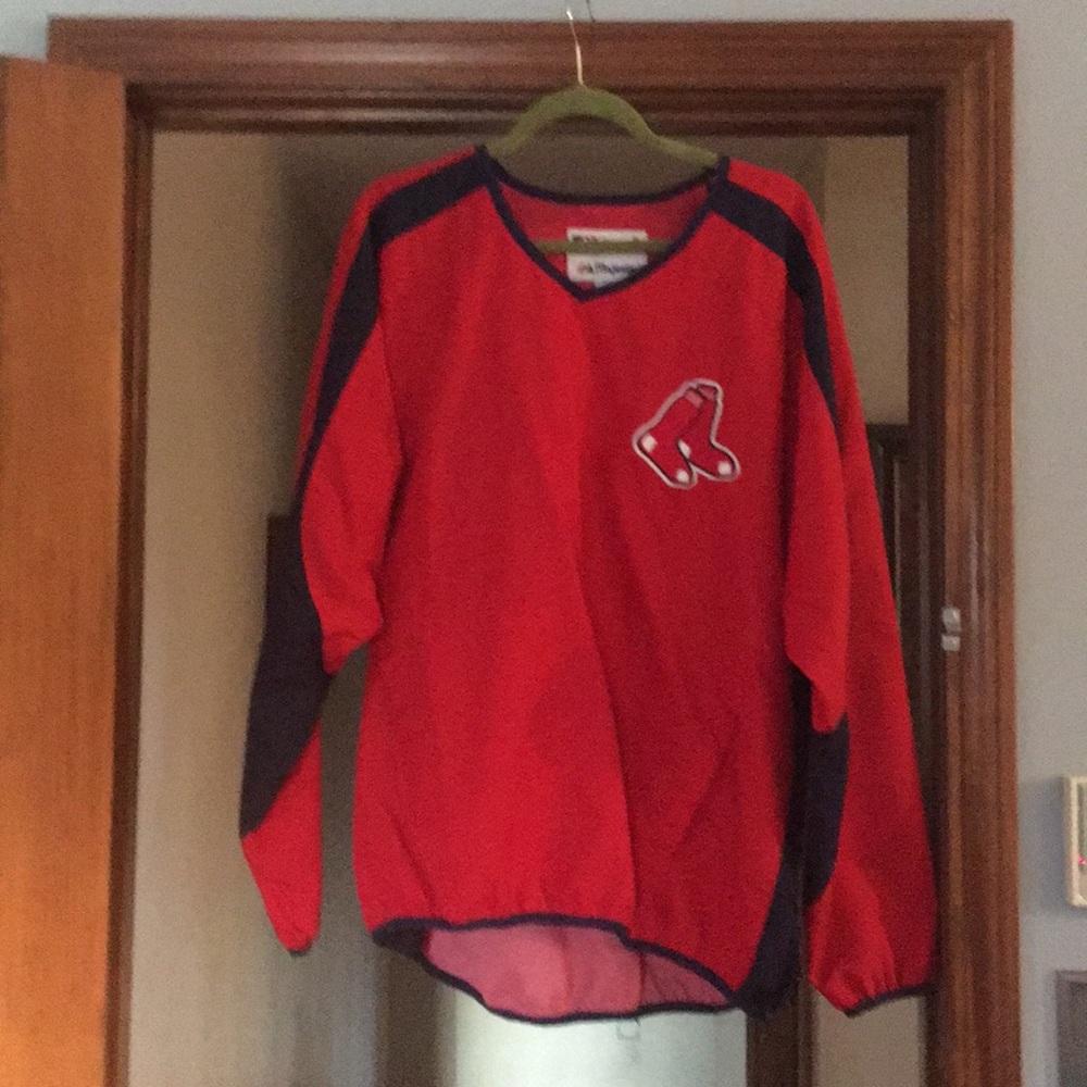 Authentic Red Sox pull over jacket